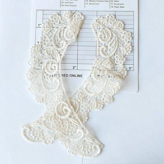 Venice Lace Collars (Per Pair) 2 Colors