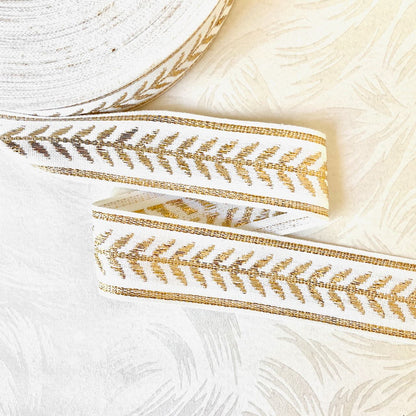     Metallic_Leaf_Jacquard_Ribbon
