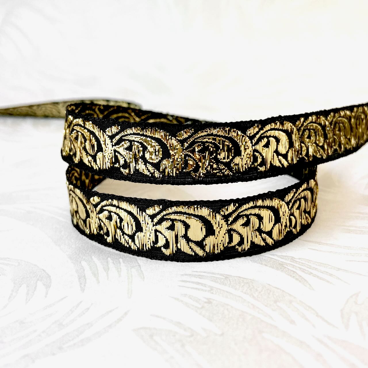     Metallic_Scrollwork_Jacquard_Ribbon