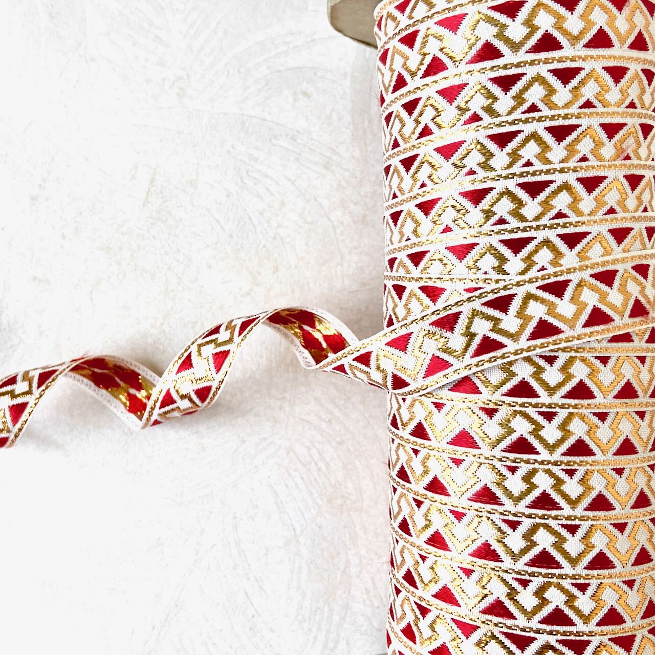    Metallic_Triangle_Jacquard_Ribbon