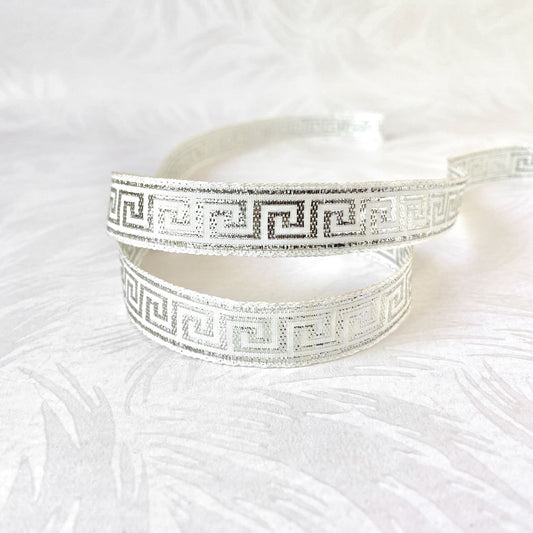    Silver_Greek_Key_Jacquard_Ribbon