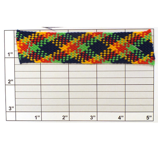 Plaid Design Braid 1-1/8" (Per Yard) 2 Colors