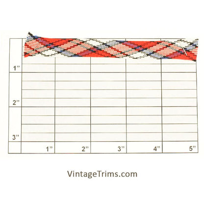 Multicolor Flat Braid 1/2" (Per Yard) 2 Colors