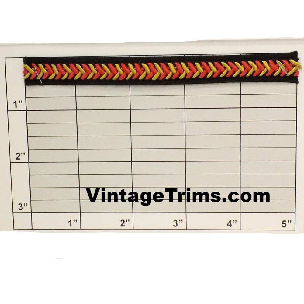 Arrow Gimp Braid 1/2" (Per Yard) 4 Colors