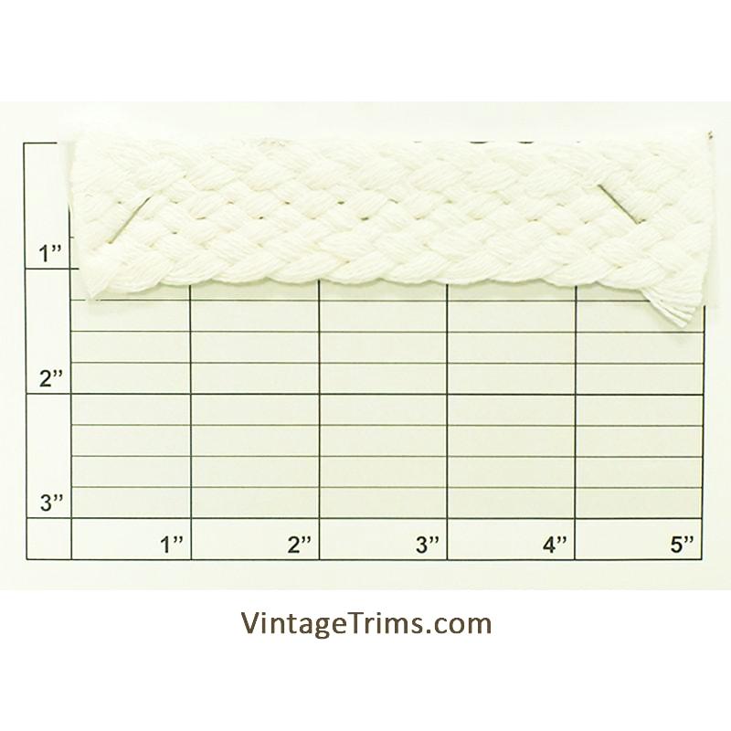 Thick Braid 1-1/8" (Per Yard) White