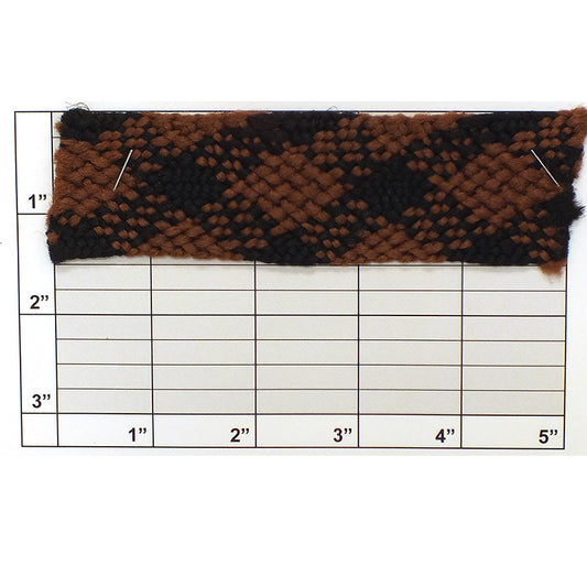 Checkered Design Braid 1-1/2" (Per Yard) 2 Colors