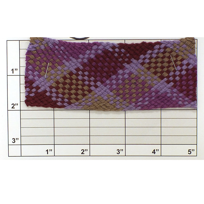 Checkered Design Braid 1-7/8" (Per Yard) 7 Colors