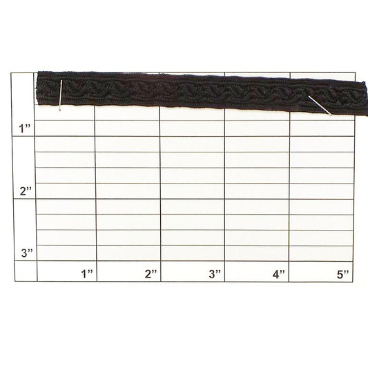 Wavy Line Braid 1/2" (Per Yard) 2 Colors