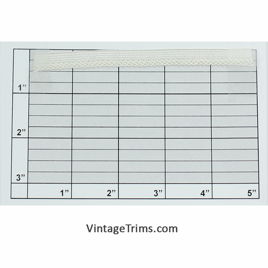 Cordedge w/Tape 3/8" (Per Yard) Bright White