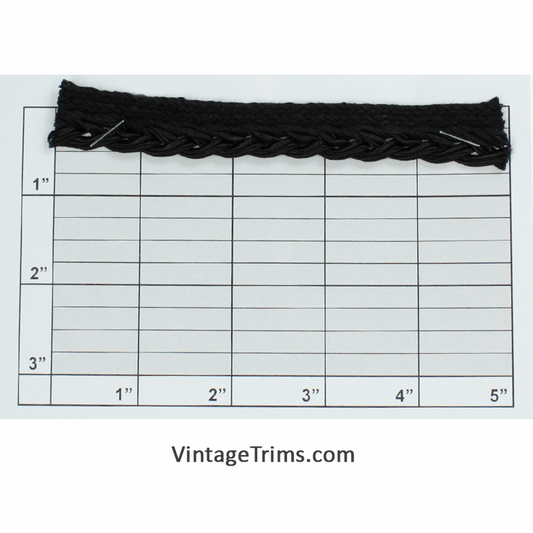 Piping w/Tape 5/8" (Per Yard) Black