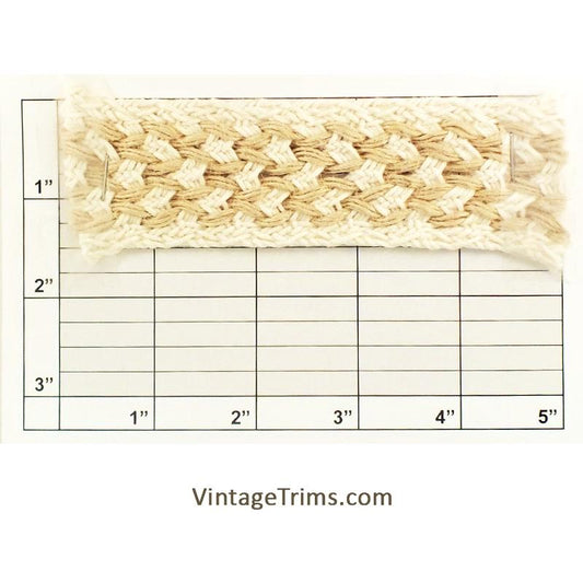 Braid 1-1/2" (Per Yard) Jute/Natural