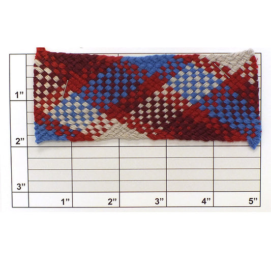 Checkered Design Braid 1-7/8" (Per Yard) 7 Colors