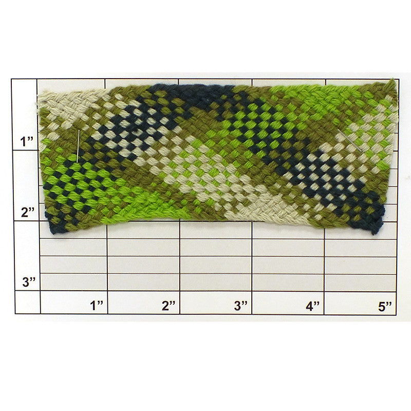 Checkered Design Braid 1-7/8" (Per Yard) 7 Colors