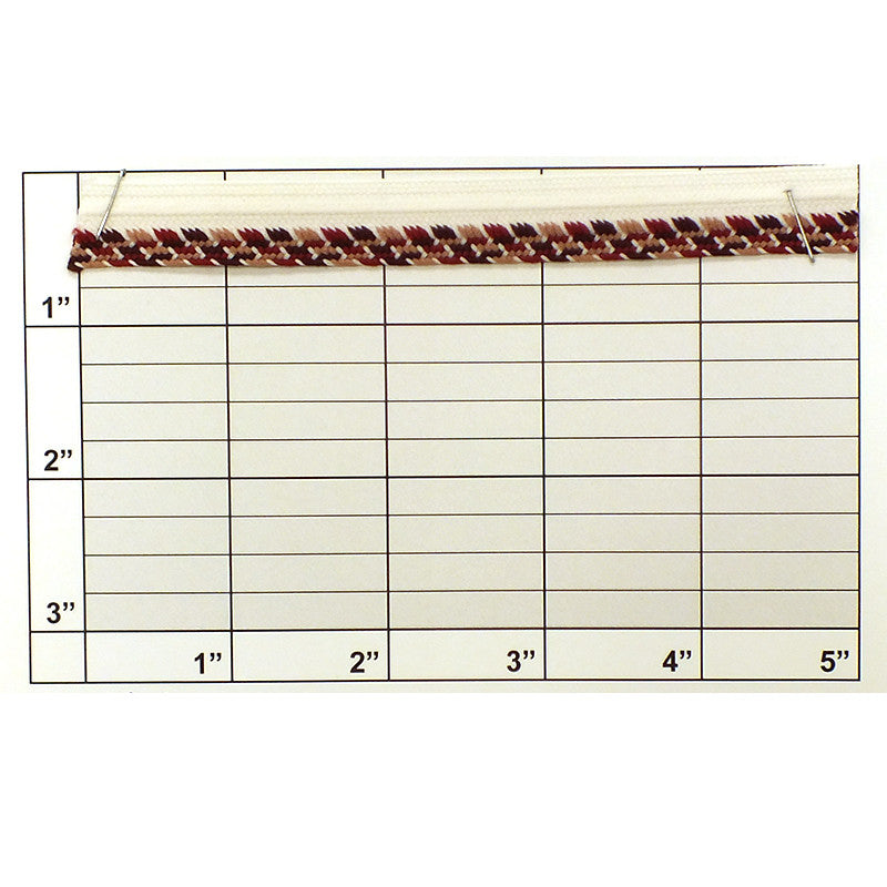 Multicolor Piping w/Lip 1/4" (Per Yard) 5 Colors