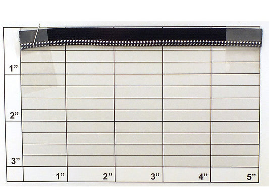 Metallic Piping w/ Tape 1/8" (Per Yard) Metallic Silver/Black