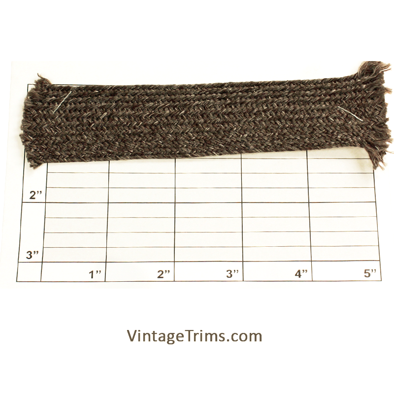 Flat Braid 1-1/4" (Per Yard) Earth Brown