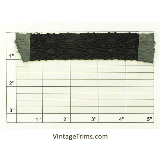 Gimp Inset Braid 1" (Per Yard) Black