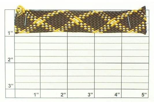 Diagonal Weave Flat Braid 7/8" - 5 Colorways.