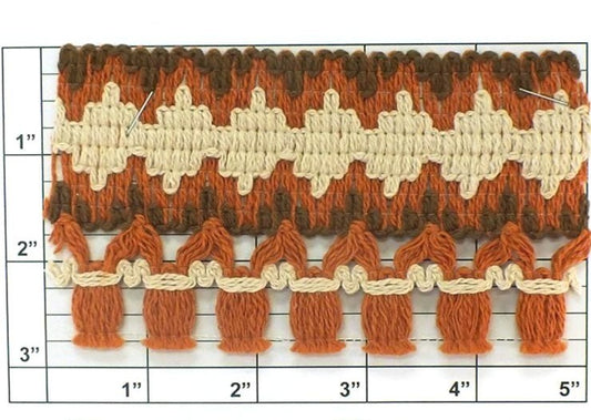 Tassel Fringe 2-7/8 (Per Yard) 2 Colors