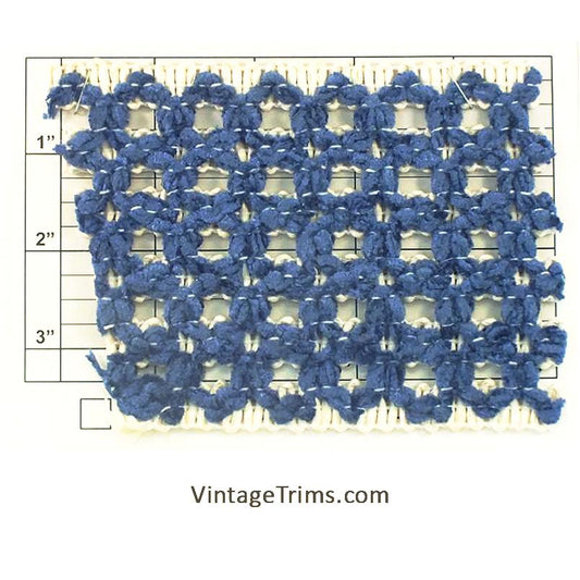 Figure 8 Braid 3-7/8" (Per Yard) White/Blue
