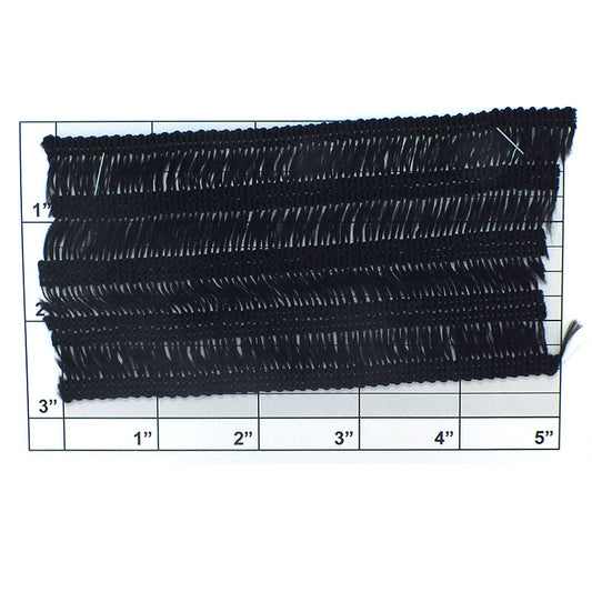 Wide Woven Braid 2-3/4" (Per Yard) Black