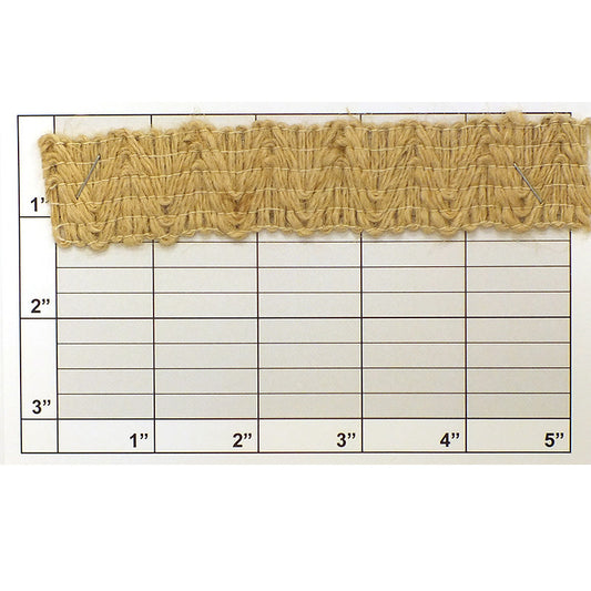 Jute Zig Zag Braid 1-1/8" (Per Yard)