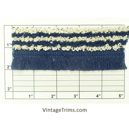 Braid w/Brush Fringe 2" (Per Yard) 3 Colors