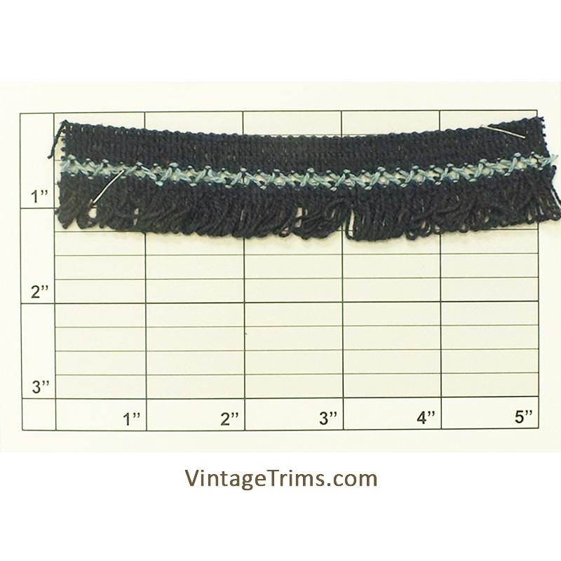 Braid w/Loop Fringe 1-1/8" (Per Yard) 4 Colors