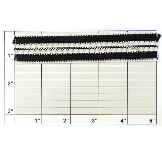 Horizontal Stripe Braid 1-1/16"