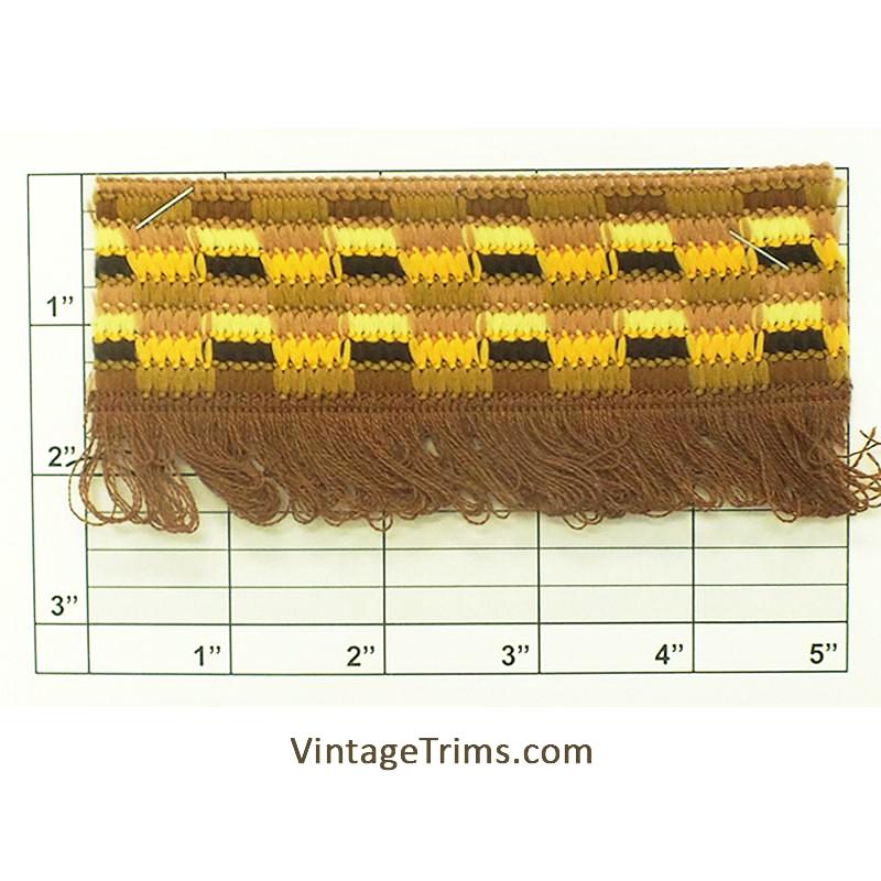 Braid w/Loop Fringe 2-1/2" (Per Yard) 5 Colors
