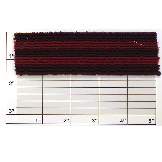 Horizontal Stripe Braid 1-1/2" (Per Yard) Wine/Red