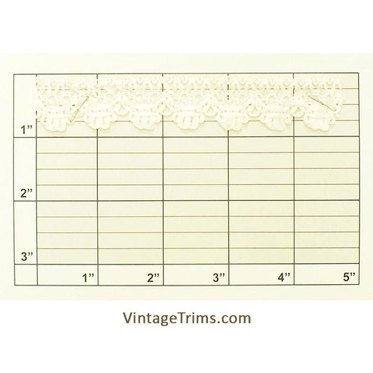 Scalloped Loop Braid 7/8" (Per Yard) Bright White