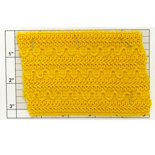 Elastic Braid 3-1/4" (Per Yard) Yellow