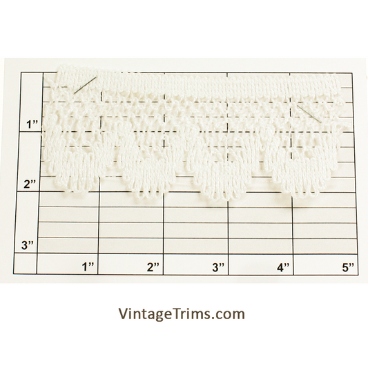 Cluny Style Scalloped Braid 2-1/8" - 2 Colors