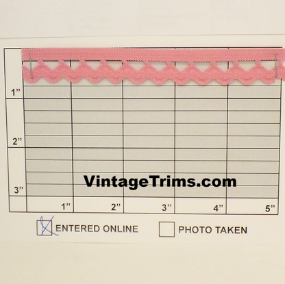 Ric Rac Elastic 3/4" (Per Yard) 2 Colors