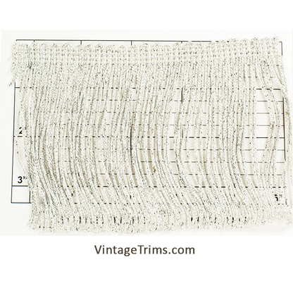 Metallic Chainette Fringe 4" (Per Yard) 2 Colors