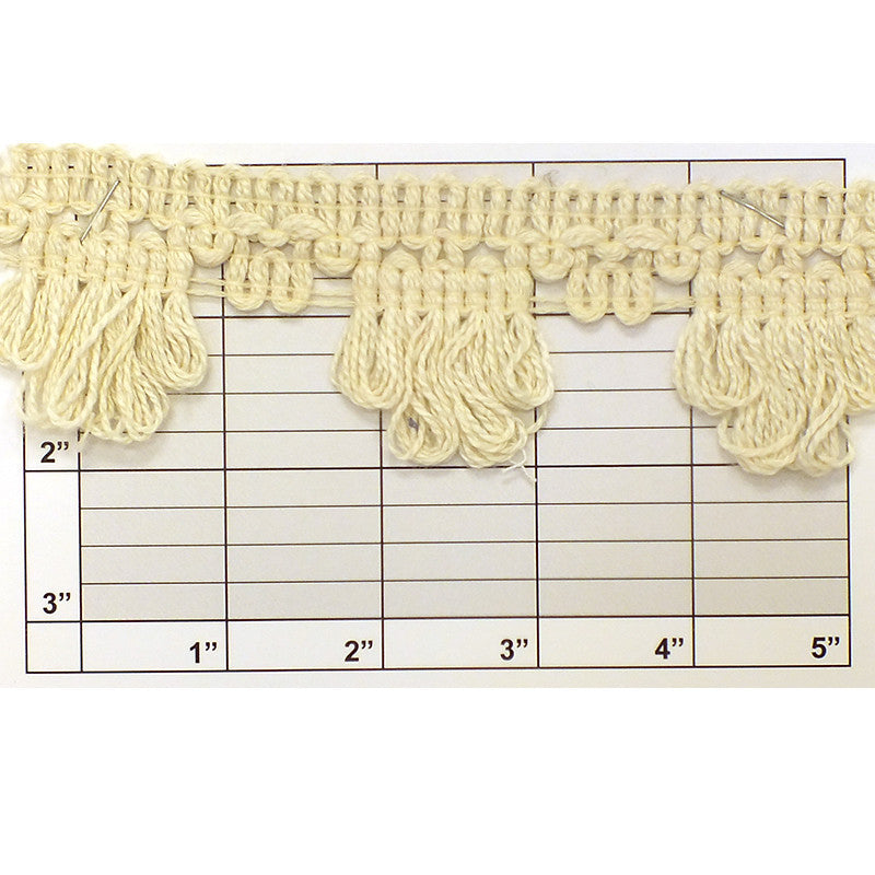 Loop Fringe 1-7/8" (Per Yard) Natural