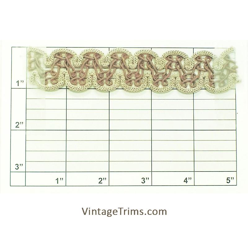 Scalloped Loop Braid 1-1/8"- 5 Colorways