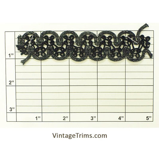 Scalloped Loop Braid 1-1/8"- 5 Colorways