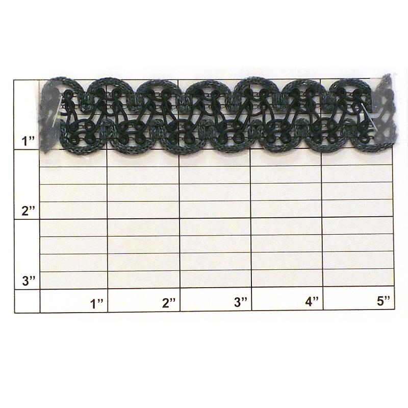 Scalloped Loop Braid 1-1/8"- 5 Colorways