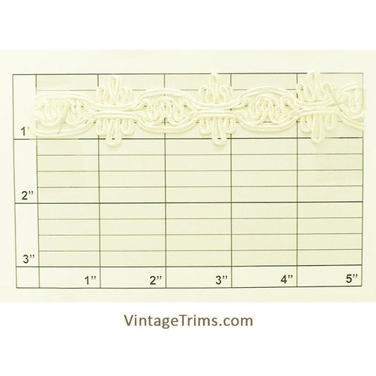 Scalloped Loop Braid 1-1/8" (Per Yard) 2 Colors