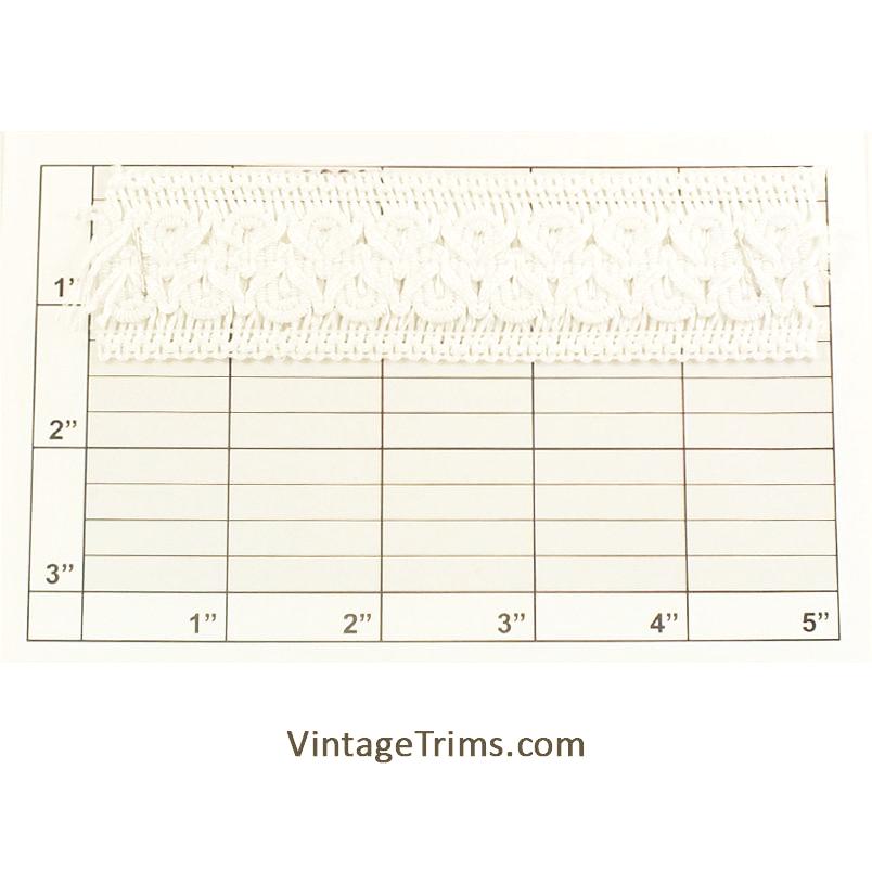 Wavy Line Braid 1-3/8" (Per Yard) White