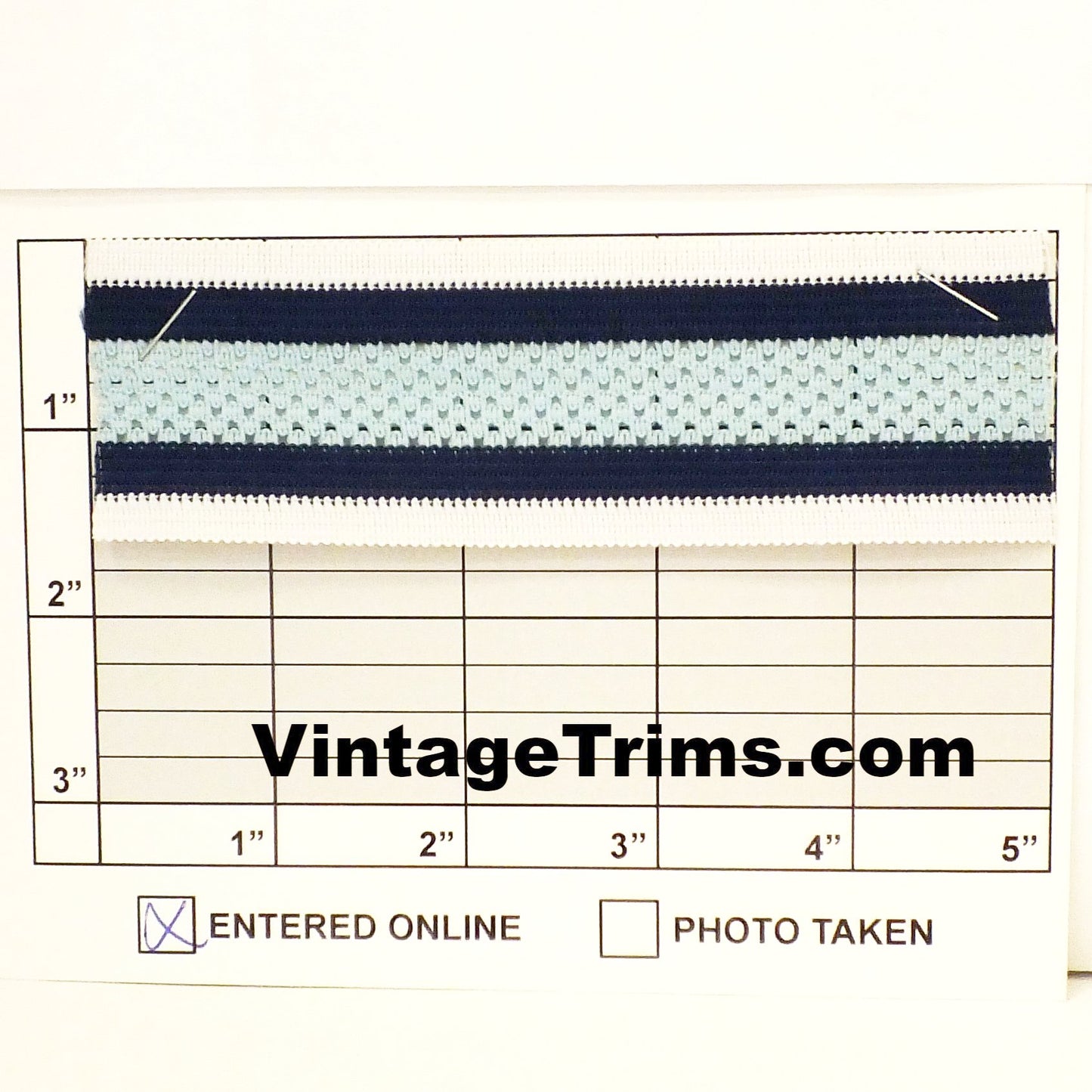 Striped Mesh Center Knit Braid 1-1/2" - 11 Colorways