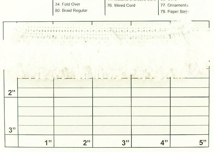 Fuzzy Brush Fringe 1-1/2"