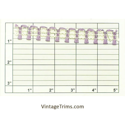 Lattice Braid w/ Loop Braid Passementerie 3/4" - 5 Colorways