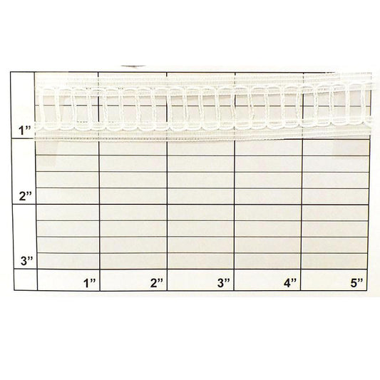 Ladder Braid 1" (Per Yard) White