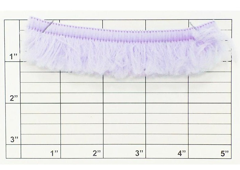Fuzzy Brush Fringe 1-1/8" (Per Yard) 2 Colors
