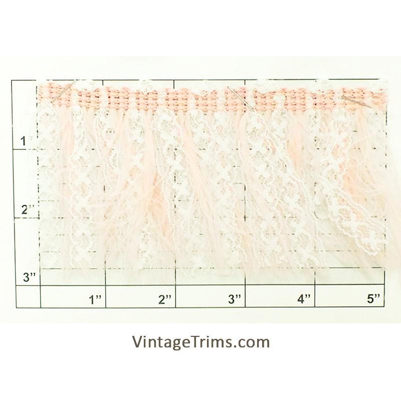 Lace & Tassel Feather Fringe 2-3/4" 4 Colorways