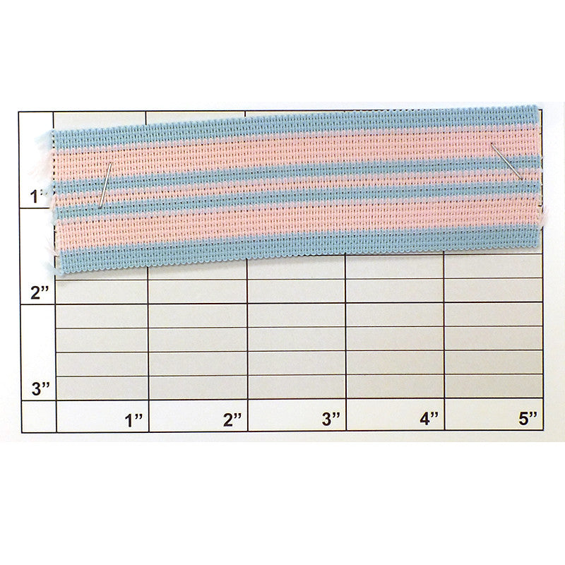 Stripe Knit Braid Elastic 1-1/2" - 3 Colorways