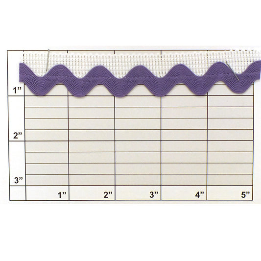 Ric Rac Piping 11/16" Purple White